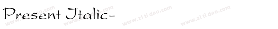 Present Italic字体转换